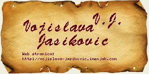 Vojislava Jasiković vizit kartica